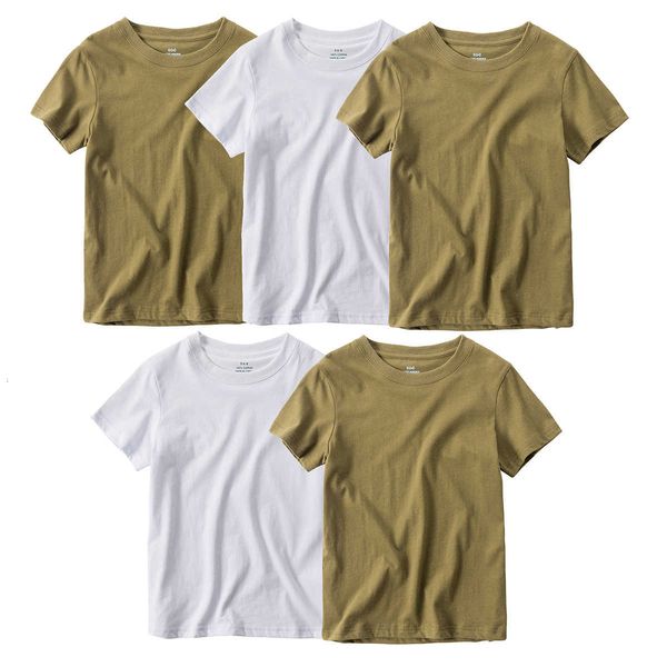 round children's boy's neck solid color pure cotton girl's short sleeve baby's t-shirt for boys and girls, Black;white
round children's boy's neck solid color pure cotton girl's short sleeve baby's t-shirt for boys and girls, Black;white