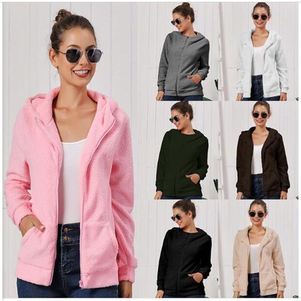 women's hoodies & sweatshirts autumn winter 2021 women hair pure color zipper hooded sweatshirt temperament commuter lambs wool casua, Black
women's hoodies & sweatshirts autumn winter 2021 women hair pure color zipper hooded sweatshirt temperament commuter lambs wool casua, Black