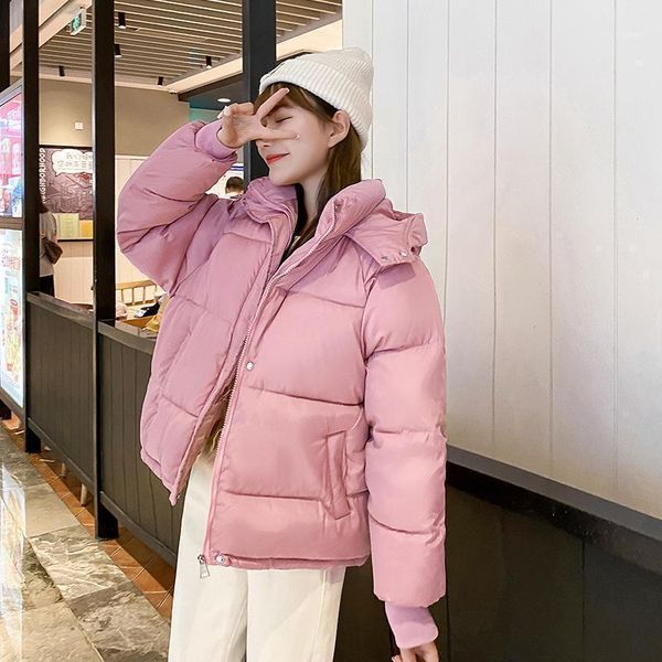 women's down & parkas 5 colors women warm quilted bubble coat winter thick puffer jacket hooded korean short overcoat female 2021 1, Black
women's down & parkas 5 colors women warm quilted bubble coat winter thick puffer jacket hooded korean short overcoat female 2021 1, Black