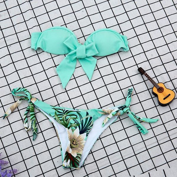 women's swimwear swimsuit 2021 beach neck strap wrapped high waist split bikini bathing suit women stroj kapielowy fato de banho, White;black
women's swimwear swimsuit 2021 beach neck strap wrapped high waist split bikini bathing suit women stroj kapielowy fato de banho, White;black
