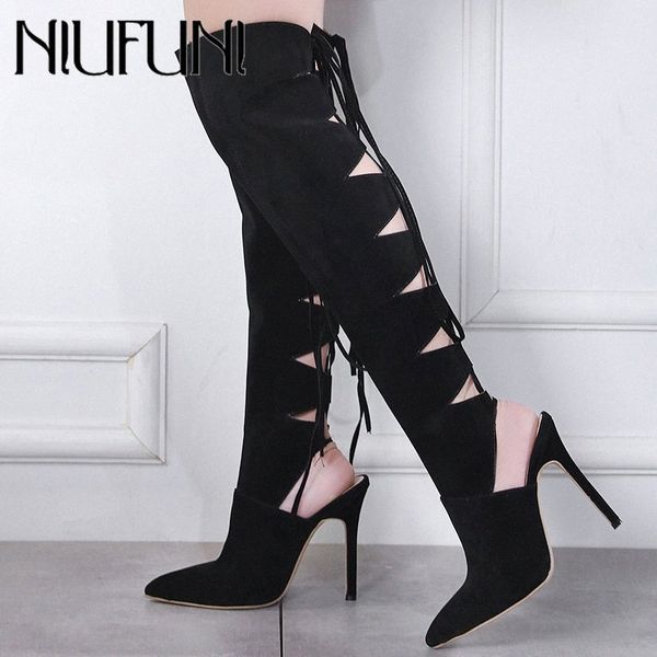 2019 new style ladies hollow knee high boots pointed toe women pumps shoes woman cross tied thin high heels size 35 40 boots offi k2ga#, Black
2019 new style ladies hollow knee high boots pointed toe women pumps shoes woman cross tied thin high heels size 35 40 boots offi k2ga#, Black