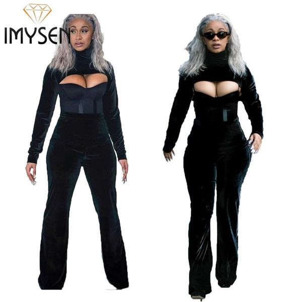 women's suits & blazers imysen autumn winter women two piece set solid black turtleneck long sleeve crop pants suit 2pcs, White;black
women's suits & blazers imysen autumn winter women two piece set solid black turtleneck long sleeve crop pants suit 2pcs, White;black