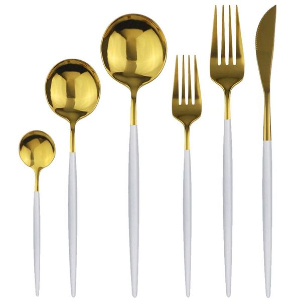 flatware sets 36pcs white gold set knife fork spoon cutlery 304 stainless steel dinnerware mirror tableware silverware
flatware sets 36pcs white gold set knife fork spoon cutlery 304 stainless steel dinnerware mirror tableware silverware