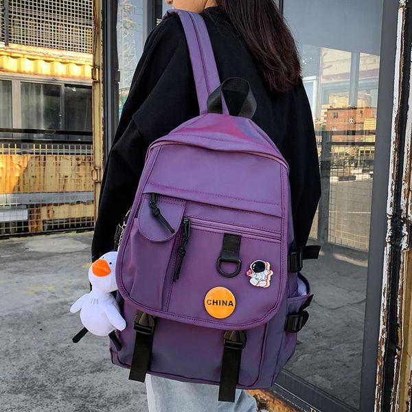 backpack hocodo fashion reflective nylon women solid color college student book school bags for teenage girls laptop
backpack hocodo fashion reflective nylon women solid color college student book school bags for teenage girls laptop