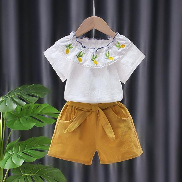 clothing sets retail children's t-shirt & shorts kid's set summer baby girl 2 pieces, White
clothing sets retail children's t-shirt & shorts kid's set summer baby girl 2 pieces, White