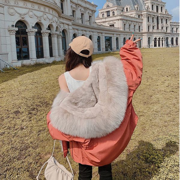 parka winter jacket women natural big raccoon fur collar hood rabbit fur liner faux fur coat loose thick warm new coats, Black;brown
parka winter jacket women natural big raccoon fur collar hood rabbit fur liner faux fur coat loose thick warm new coats, Black;brown