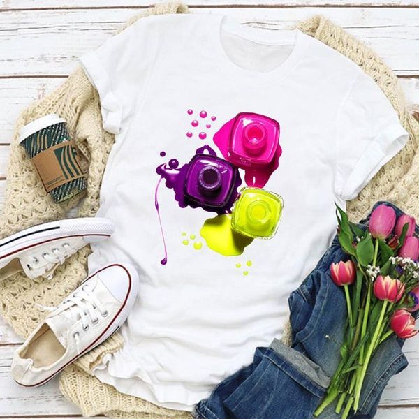 women graphic 3d splash beauty cute trend finger nail summer t-shirt lady womens clothing clothes tee female t shirt, White
women graphic 3d splash beauty cute trend finger nail summer t-shirt lady womens clothing clothes tee female t shirt, White