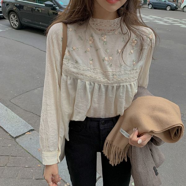 2021 new elegant lace turtleneck shirt hollow-rimmed floral blouses women's long 93ky, Black;white
2021 new elegant lace turtleneck shirt hollow-rimmed floral blouses women's long 93ky, Black;white