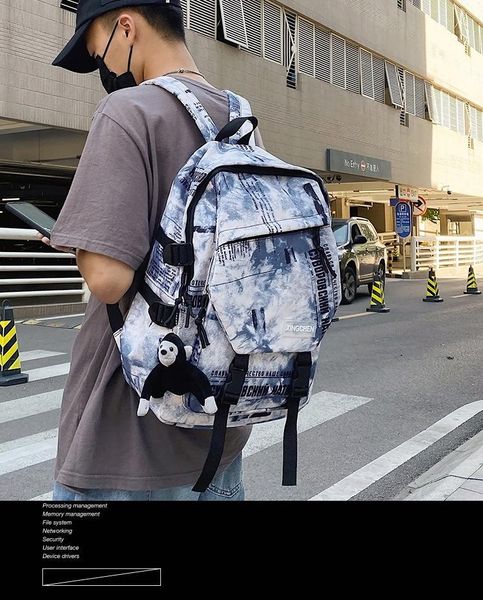backpack campus fan color student school bag 2021 korean version of the trendy cool large-capacity
backpack campus fan color student school bag 2021 korean version of the trendy cool large-capacity