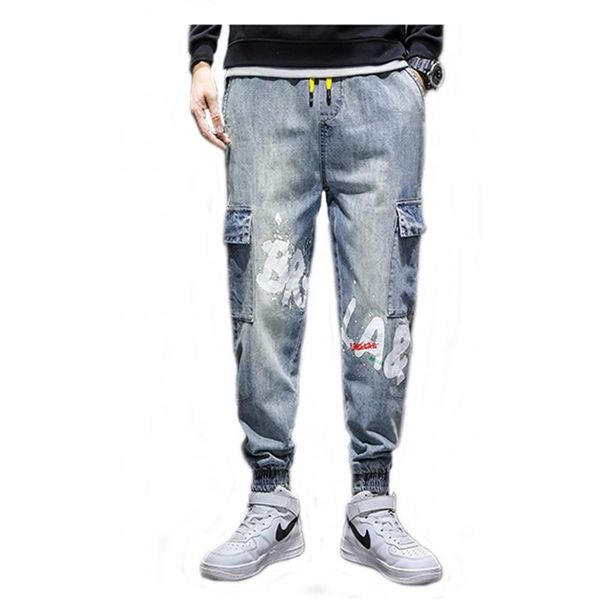 men's jeans men slim stoash retro style male casual denim pants high street personal quality daily clothing, Blue
men's jeans men slim stoash retro style male casual denim pants high street personal quality daily clothing, Blue