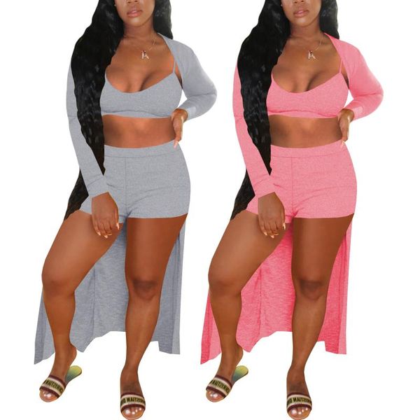 women's tracksuits women cotton three-piece set square collar sleeveless short vest high waist shorts long jackets 3pc sports casual su, Gray
women's tracksuits women cotton three-piece set square collar sleeveless short vest high waist shorts long jackets 3pc sports casual su, Gray
