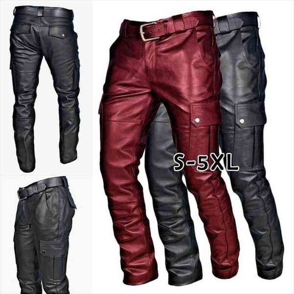 men straight pu leather pants biker motocycle long leather loose street style steampunk trousers rock roll long pants, Black
men straight pu leather pants biker motocycle long leather loose street style steampunk trousers rock roll long pants, Black