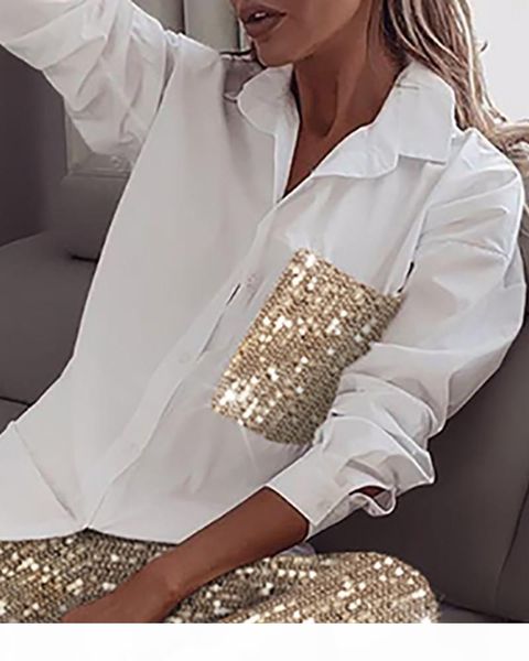 women sequin long sleeve shirt & glitter shiny pant sets casual women's two piece sets tracksuit white t-shirt suits
women sequin long sleeve shirt & glitter shiny pant sets casual women's two piece sets tracksuit white t-shirt suits