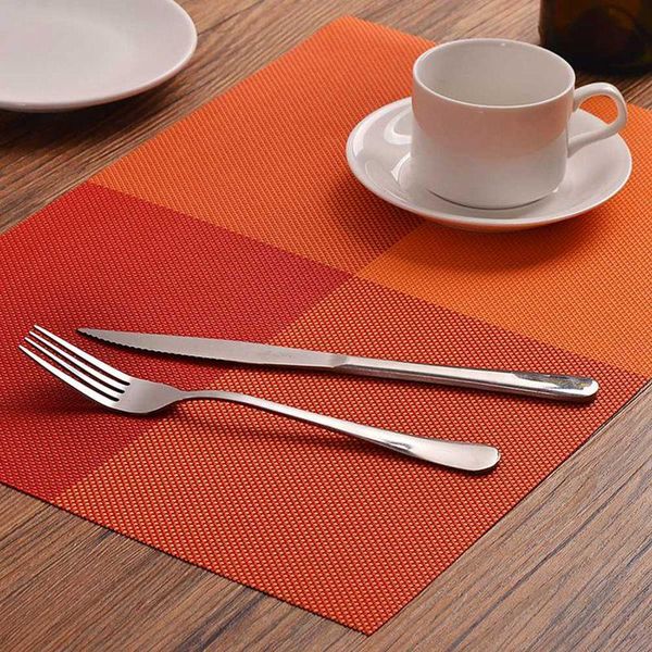 pvc placemats anti slip dining table mat set heat protection place mat in kitchen accessories 45*30
pvc placemats anti slip dining table mat set heat protection place mat in kitchen accessories 45*30