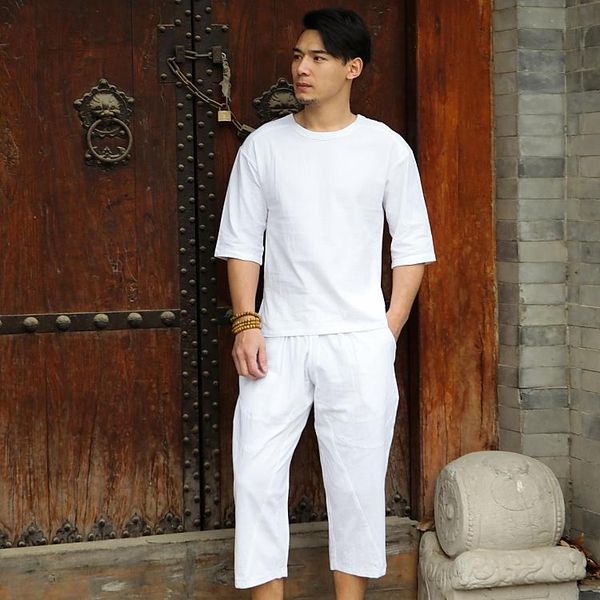 men's t-shirts summer large size linen three quarter t shirt casual o-neck two-piece sets shirts suits 8xl 9xl hip hop, White;black
men's t-shirts summer large size linen three quarter t shirt casual o-neck two-piece sets shirts suits 8xl 9xl hip hop, White;black