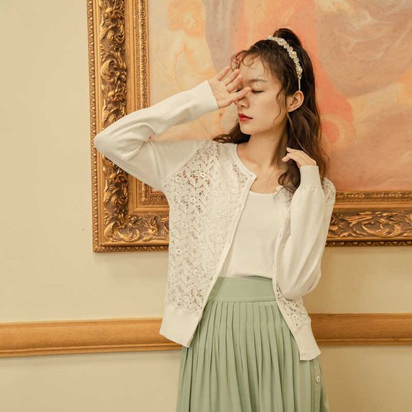 women's sweaters sweater autumn winter romantic leaves hollow embroidery stitching slim long sleeve knit cardigan sweater yrny, White;black
women's sweaters sweater autumn winter romantic leaves hollow embroidery stitching slim long sleeve knit cardigan sweater yrny, White;black