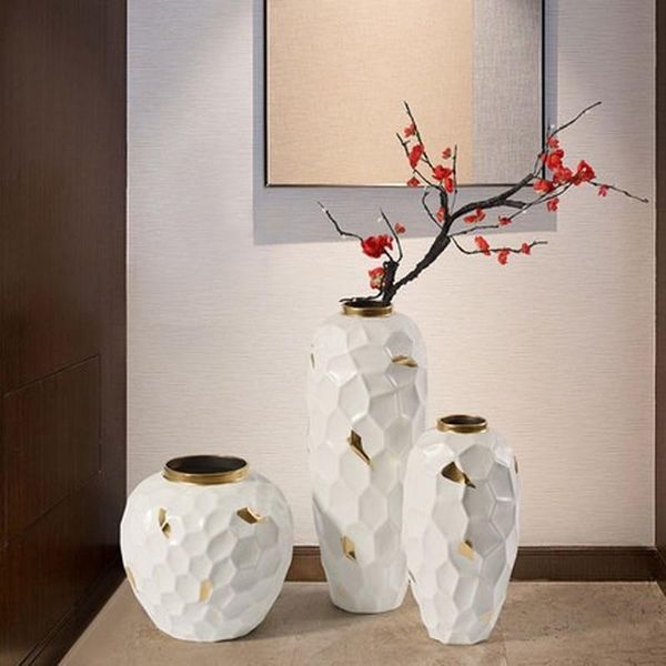 vases creative minimalist white honeycomb ceramic vase sales office model room el clubhouse living decoration
vases creative minimalist white honeycomb ceramic vase sales office model room el clubhouse living decoration