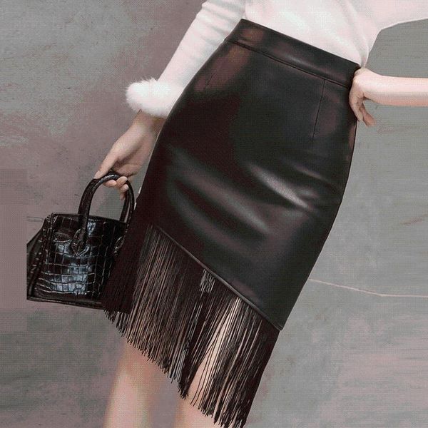 skirts fall winter women tassels skirt black high waist pu leather ladies short pencil 2821ly
skirts fall winter women tassels skirt black high waist pu leather ladies short pencil 2821ly