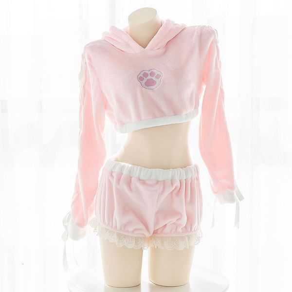 japanese lolita sweet girl bunny pajamas set kawaii cat paw bunny plush homewear pink cropped hoodies rabbit sleepwear, Black;red
japanese lolita sweet girl bunny pajamas set kawaii cat paw bunny plush homewear pink cropped hoodies rabbit sleepwear, Black;red