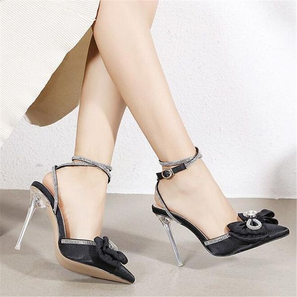 new summer women pumps pointed toe sandals rhinestone crystal butterfly-knot high heels buckle strap wedding shoes black
new summer women pumps pointed toe sandals rhinestone crystal butterfly-knot high heels buckle strap wedding shoes black