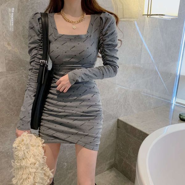 temperament square versatile french base neck letter dress spring women's style wrinkled waist slim inside skirt hot, Black;gray
temperament square versatile french base neck letter dress spring women's style wrinkled waist slim inside skirt hot, Black;gray