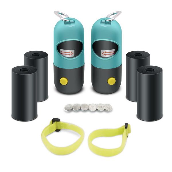 dog poop bags dispenser with led with black leak-proof bags and lr44 button cell batteries
dog poop bags dispenser with led with black leak-proof bags and lr44 button cell batteries