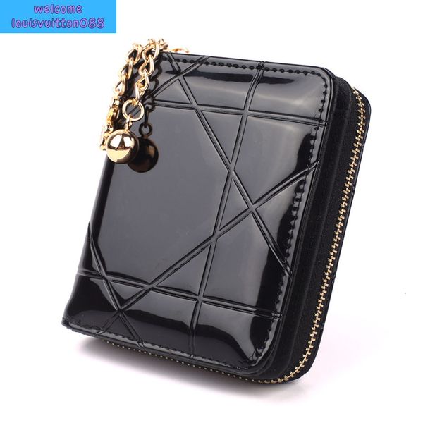 purse designers luxurys handbags felicie zero wallet short three fold small card bag women's coin patent leather plaid jacket y898, Red;black
purse designers luxurys handbags felicie zero wallet short three fold small card bag women's coin patent leather plaid jacket y898, Red;black