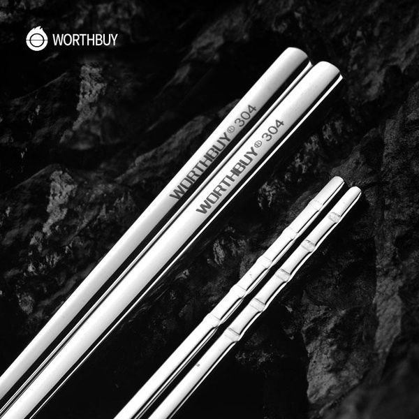 worthbuy 5 pcs/set chinese chopsticks set reusable 304 stainless steel chopsticks non-slip kitchen sticks for sushi hashi
worthbuy 5 pcs/set chinese chopsticks set reusable 304 stainless steel chopsticks non-slip kitchen sticks for sushi hashi