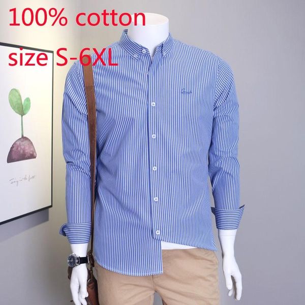 men's casual shirts arrival spring and autumn 100% cotton stripe long sleeve loose youth fashion plus size s-xl 2xl 3xl 4xl 5xl6xl, White;black
men's casual shirts arrival spring and autumn 100% cotton stripe long sleeve loose youth fashion plus size s-xl 2xl 3xl 4xl 5xl6xl, White;black