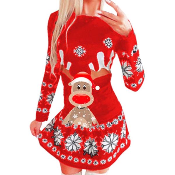 casual dresses snowflake dress christmas party vestido navidad mujer women long-sleeved round neck printed, Black;gray
casual dresses snowflake dress christmas party vestido navidad mujer women long-sleeved round neck printed, Black;gray