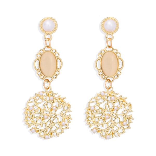 fashion christmas light luxury court style inlaid pearl earrings trendy women's party, Silver
fashion christmas light luxury court style inlaid pearl earrings trendy women's party, Silver