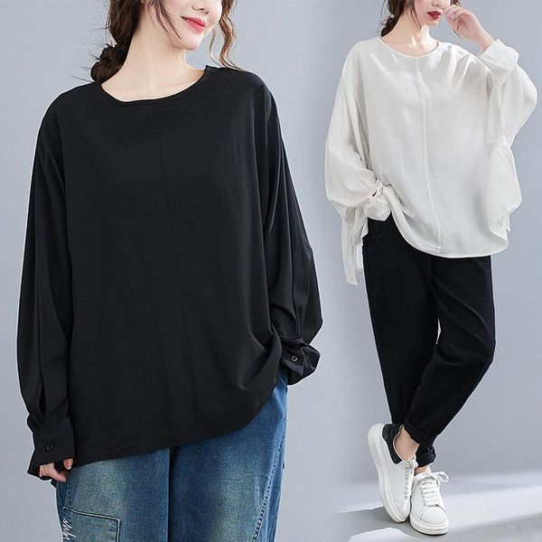 women's blouses & shirts big size spring autumn women fashion elegant solid batwing sleeve ladies female plus large cotton slim loose, White
women's blouses & shirts big size spring autumn women fashion elegant solid batwing sleeve ladies female plus large cotton slim loose, White