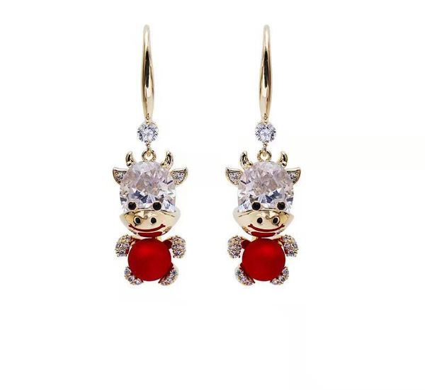 dangle & chandelier red ox zodiac earring year 2021 fashion trendy bling minority design chinese style eardrop earrings women, Silver
dangle & chandelier red ox zodiac earring year 2021 fashion trendy bling minority design chinese style eardrop earrings women, Silver