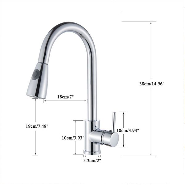 kitchen faucets chrome/nickel/black/gold pull out faucet 2-mode sprayer 360 rotation single handle mixer tap sink crane lag8
kitchen faucets chrome/nickel/black/gold pull out faucet 2-mode sprayer 360 rotation single handle mixer tap sink crane lag8