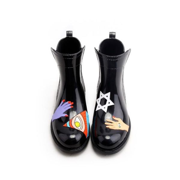 boots women's fashion style overshoes rubber shoes water rain outer wear low-waterproof, Black
boots women's fashion style overshoes rubber shoes water rain outer wear low-waterproof, Black