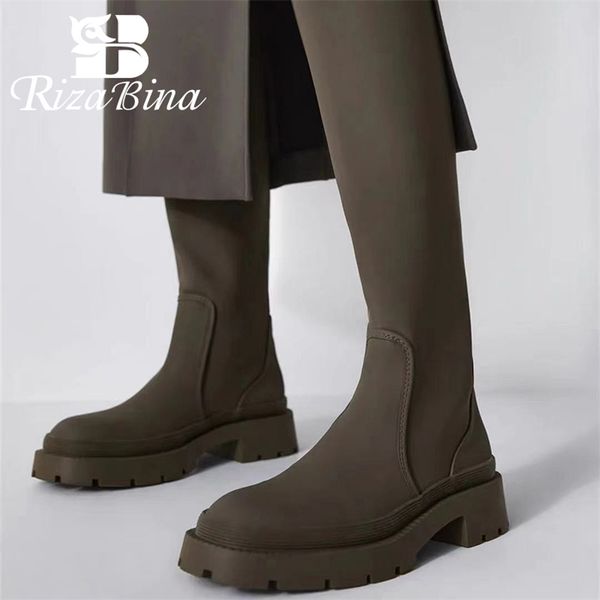 rizabina size 35-40 women knee boots fashion platform casual winter shoes for high heels daily lady long boot footwear 211104, Black
rizabina size 35-40 women knee boots fashion platform casual winter shoes for high heels daily lady long boot footwear 211104, Black