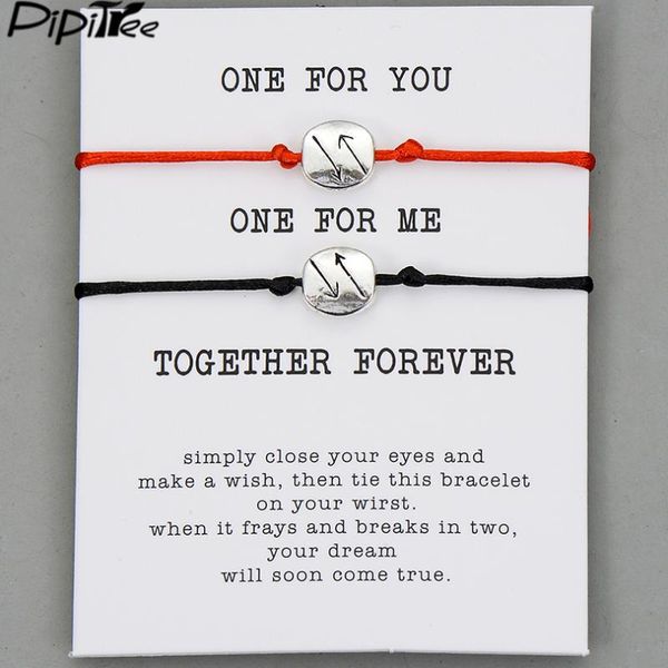 charm bracelets pipitree 2pcs/set one for you me forever couple lovers women men lucky red cord wish bracelet jewelry gift, Golden;silver
charm bracelets pipitree 2pcs/set one for you me forever couple lovers women men lucky red cord wish bracelet jewelry gift, Golden;silver
