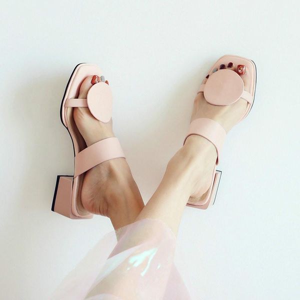 dress shoes women slippers genuine leather 4.2cm square heels slipper open toe sandals pink blue ladies casual woman 32-48, Black
dress shoes women slippers genuine leather 4.2cm square heels slipper open toe sandals pink blue ladies casual woman 32-48, Black