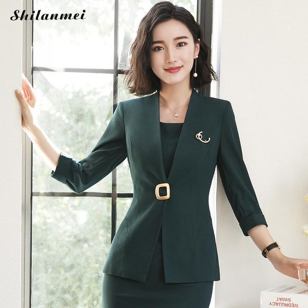 women's suits & blazers 2021 ol office lady women business single dress work uniform formal temperament sleeve blazer + quality, White;black
women's suits & blazers 2021 ol office lady women business single dress work uniform formal temperament sleeve blazer + quality, White;black