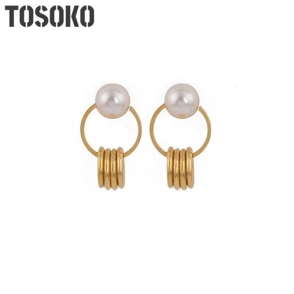 hoop & huggie stainless steel jewelry double ring pearl earrings fashion for women bsf243, Golden;silver
hoop & huggie stainless steel jewelry double ring pearl earrings fashion for women bsf243, Golden;silver