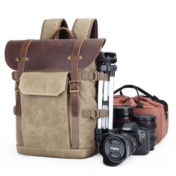 backpack yupinxuan waxed canvas leather backpacks vintage camera retro dslr traveling rucksacks fashion daypacks
backpack yupinxuan waxed canvas leather backpacks vintage camera retro dslr traveling rucksacks fashion daypacks