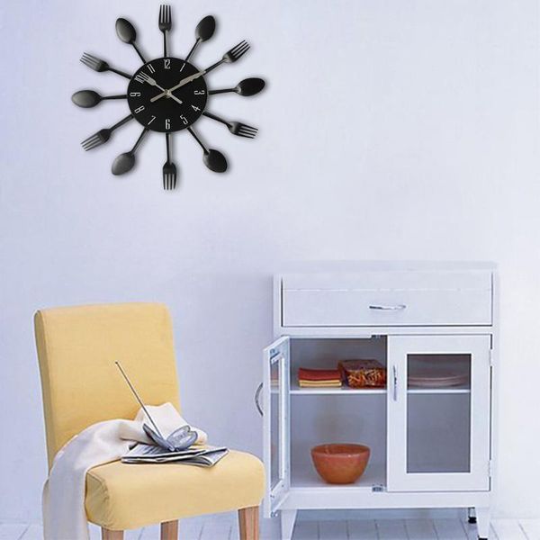 wall clocks modern design sliver cutlery kitchen utensil clock spoon fork creative removable art decal sticker
wall clocks modern design sliver cutlery kitchen utensil clock spoon fork creative removable art decal sticker