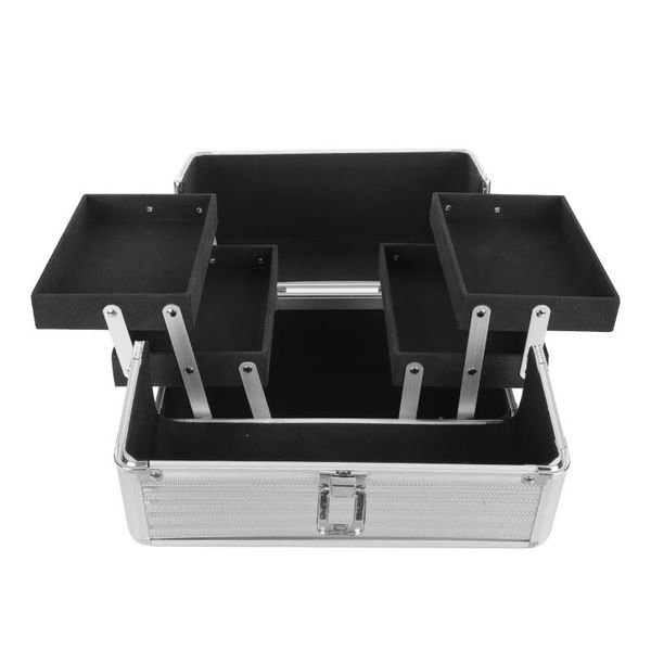 nail art equipment 1pc multipurpose storage suitcase manicure accessories cosmetics box, Silver
nail art equipment 1pc multipurpose storage suitcase manicure accessories cosmetics box, Silver