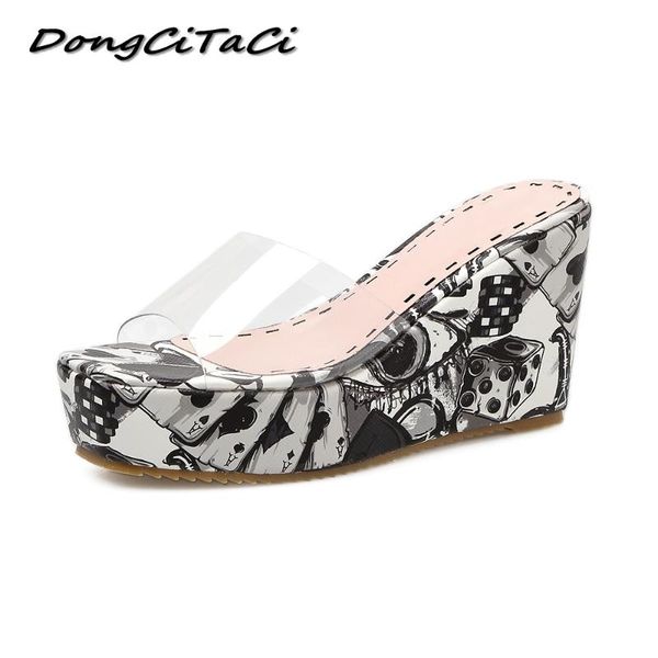 n 2021 women peep toe clear wedge platforms sandals shoes woman casual print thick bottom high heels sandals slippers, Black
n 2021 women peep toe clear wedge platforms sandals shoes woman casual print thick bottom high heels sandals slippers, Black