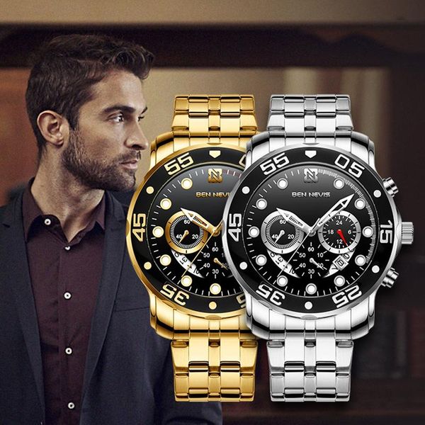 wristwatches ben nevis luxury gold black watch men quartz waterproof wrist for fashion casual clock male relogio masculino qw014, Slivery;brown
wristwatches ben nevis luxury gold black watch men quartz waterproof wrist for fashion casual clock male relogio masculino qw014, Slivery;brown