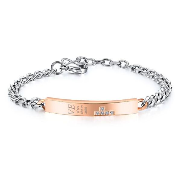 charm bracelets fashion couple rose gold black titanium steel bracelet creative men and women beautiful 3-gs1019, Golden;silver
charm bracelets fashion couple rose gold black titanium steel bracelet creative men and women beautiful 3-gs1019, Golden;silver