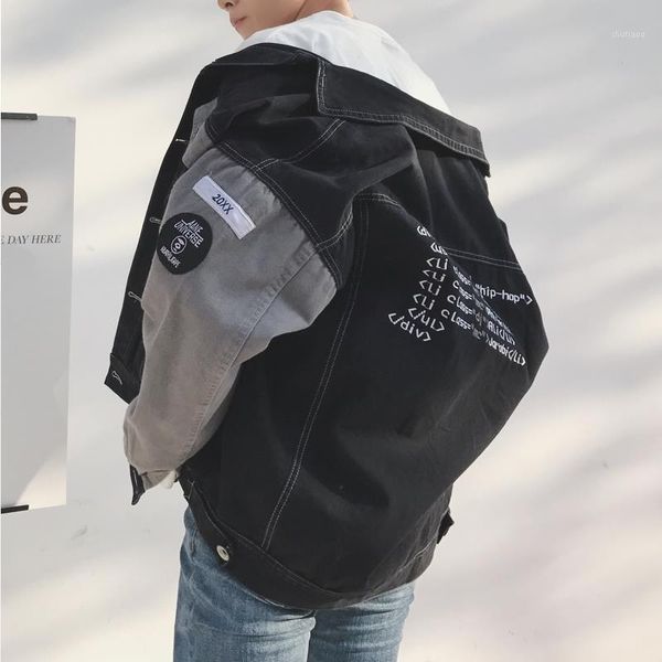 men's jackets e-baihui patchwork denim jacket embroidery programmer casual loose jeans coat baseball hip hop fashion streetwear, Black;brown
men's jackets e-baihui patchwork denim jacket embroidery programmer casual loose jeans coat baseball hip hop fashion streetwear, Black;brown