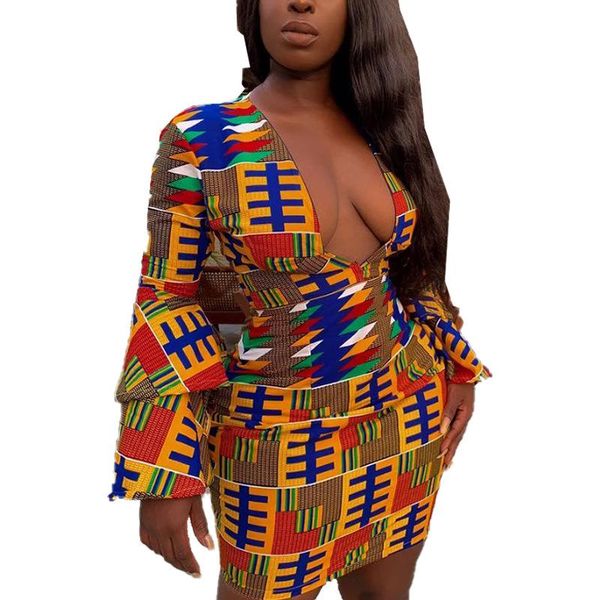 ethnic clothing african women dress dashiki africa dresses v neck plus size long sleeves fashion geometry print maxi femme, Red
ethnic clothing african women dress dashiki africa dresses v neck plus size long sleeves fashion geometry print maxi femme, Red
