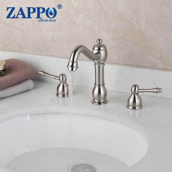 dual handles bathtub mixer tap faucet swivel spray tap nickel brush bathroom wash basin sink solid brass vessel 3
dual handles bathtub mixer tap faucet swivel spray tap nickel brush bathroom wash basin sink solid brass vessel 3