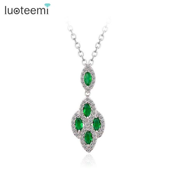pendant necklaces luoteemi statement european classic style green cz marquise stone tiny around necklace for women wedding jewelry, Silver
pendant necklaces luoteemi statement european classic style green cz marquise stone tiny around necklace for women wedding jewelry, Silver